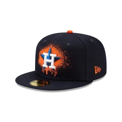 Houston Astros Gorra | New Era MLB Drip Front 59fifty Fitted Cap Mexico - Azules